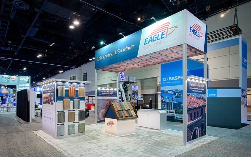 Eagle Roofing - 20x40 Custom Modular Exhibit