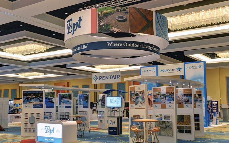SCP POOLCORP - 30' x 30' Custom Modular Exhibit